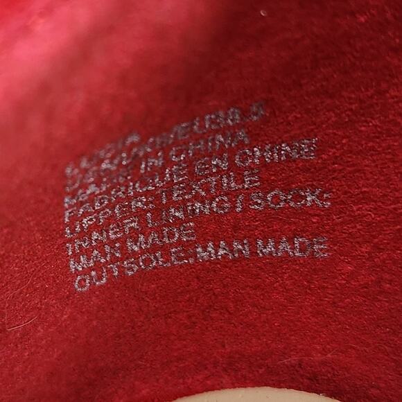 Just Fab Red Bow Stilettos Heels Ankle Strap Pointed Toe Heels Women's Size 9 - Picture 9 of 13